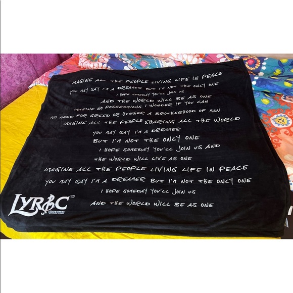 John Lennon Imagine There’s No Hunger Throw - Picture 4 of 5